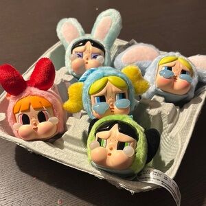 Crybaby x power puff girls series keychains
